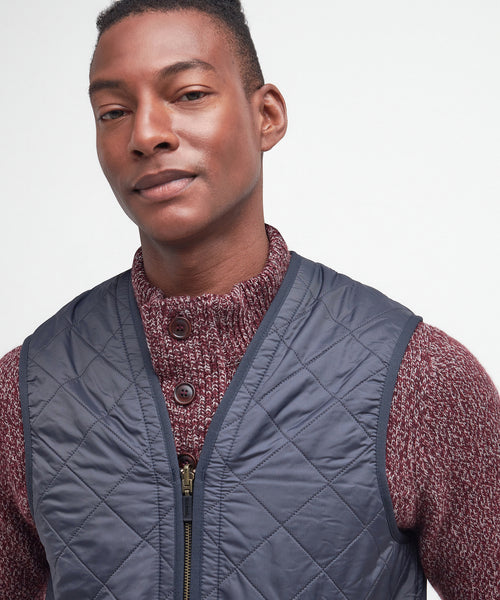 Barbour Polarquilt Zip-in Liner Bodywarmer | Navy Blauw