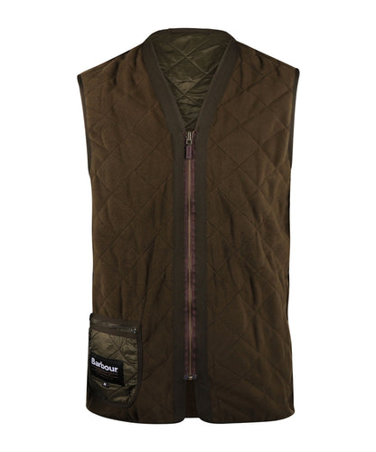 Barbour Polarquilt Zip-in Liner Bodywarmer | Oliv