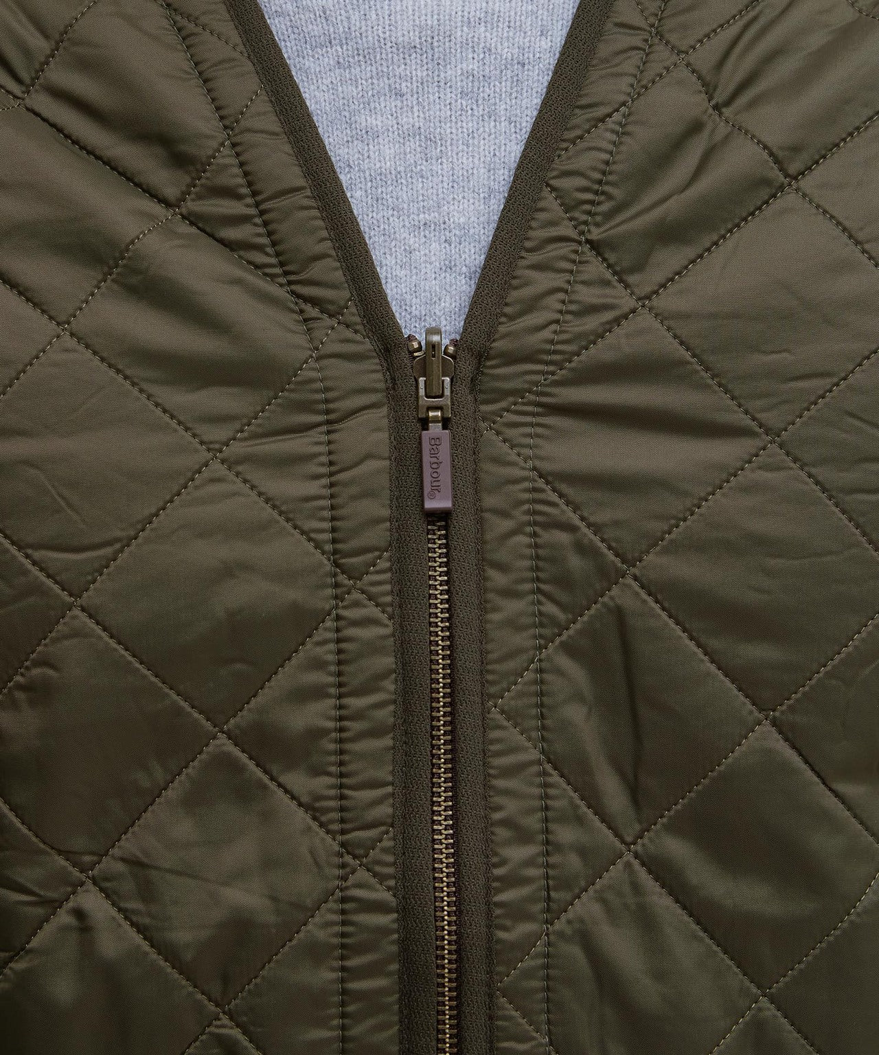 Barbour Polarquilt Zip-in Liner Bodywarmer | Oliv