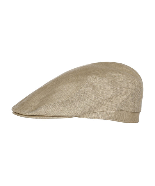 Klassieke Cap | Beige Herringbone Fijn
