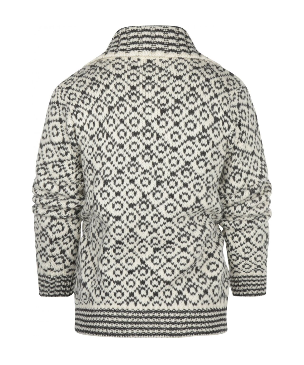 Svalbard-Pullover mit hohem Reißverschluss | Weiß