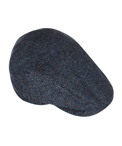 Tweedmütze mit Ohrenklappen | Blau