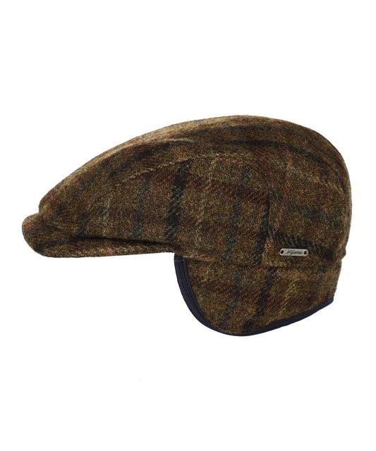 Tweedmütze mit Ohrenklappen | Braun