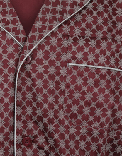 Pyama Katoen | Burgundy design