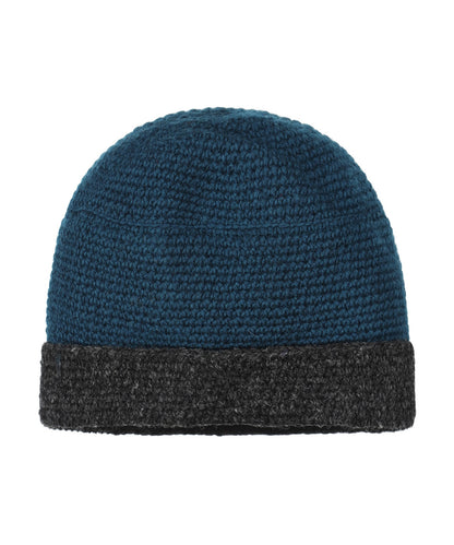 Muts Wol Fleece Lining | Blauw Charcoal