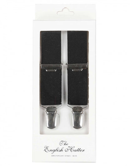 Schmale Zahnspange mit Clips | Schwarz