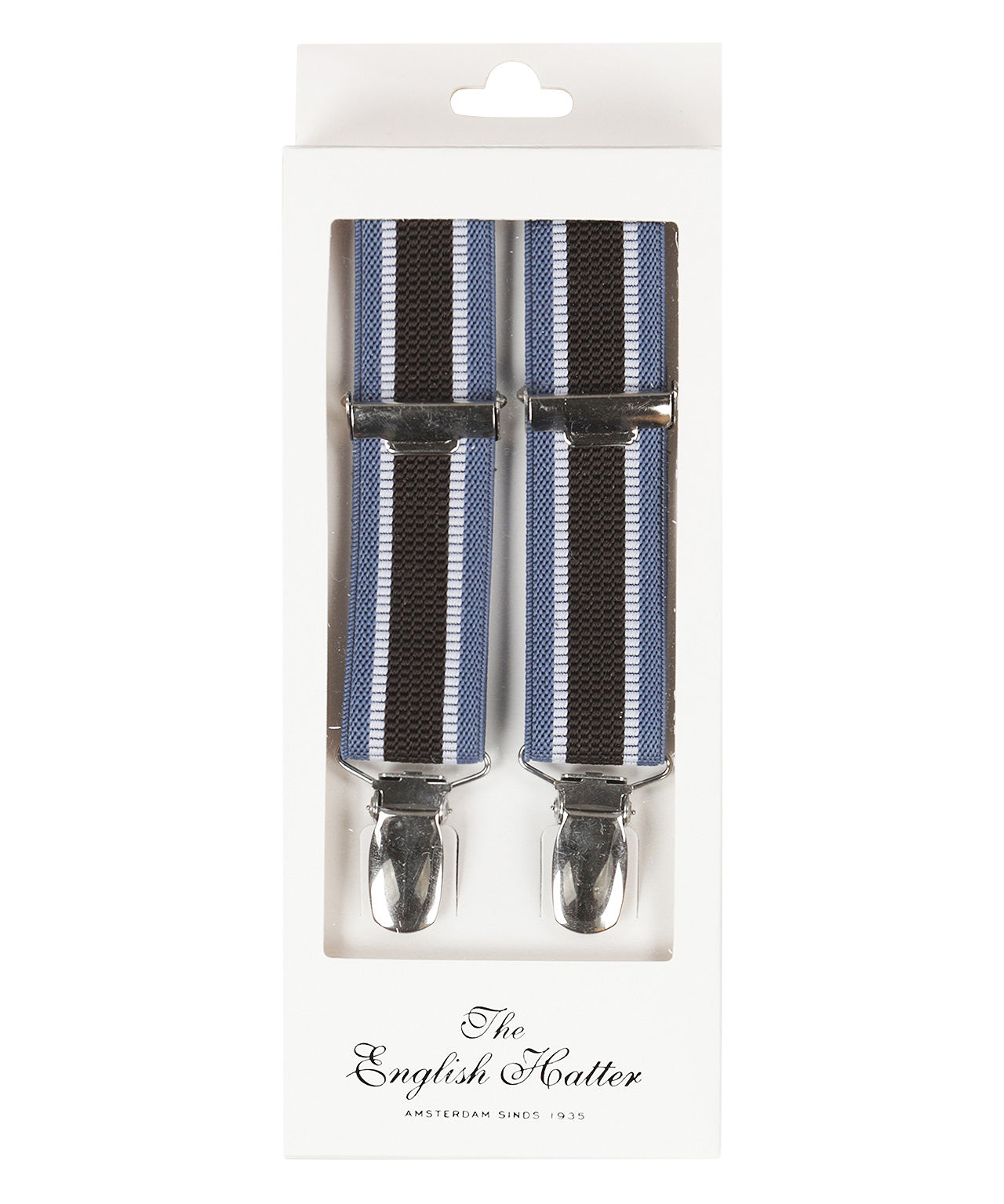 Narrow Braces with Clips | Blue