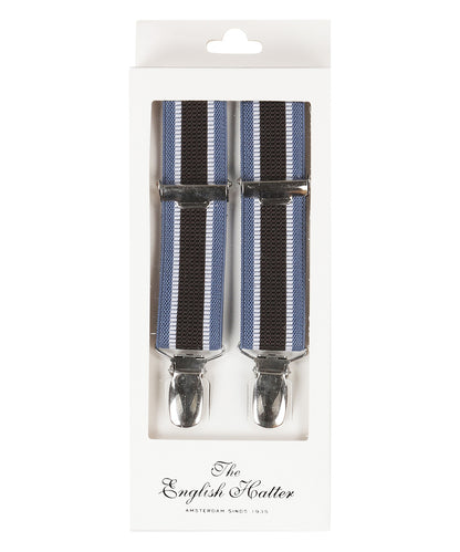 Narrow Braces with Clips | Blue