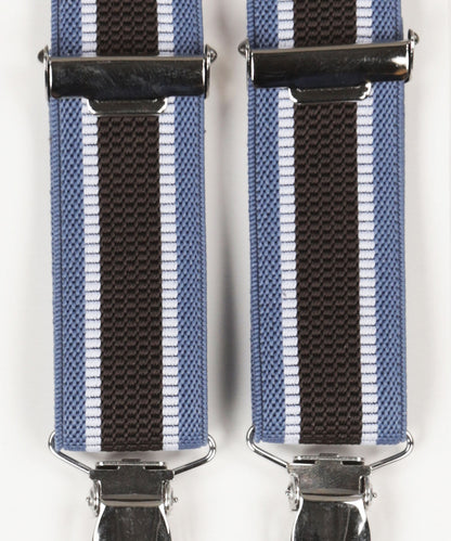 Narrow Braces with Clips | Blue