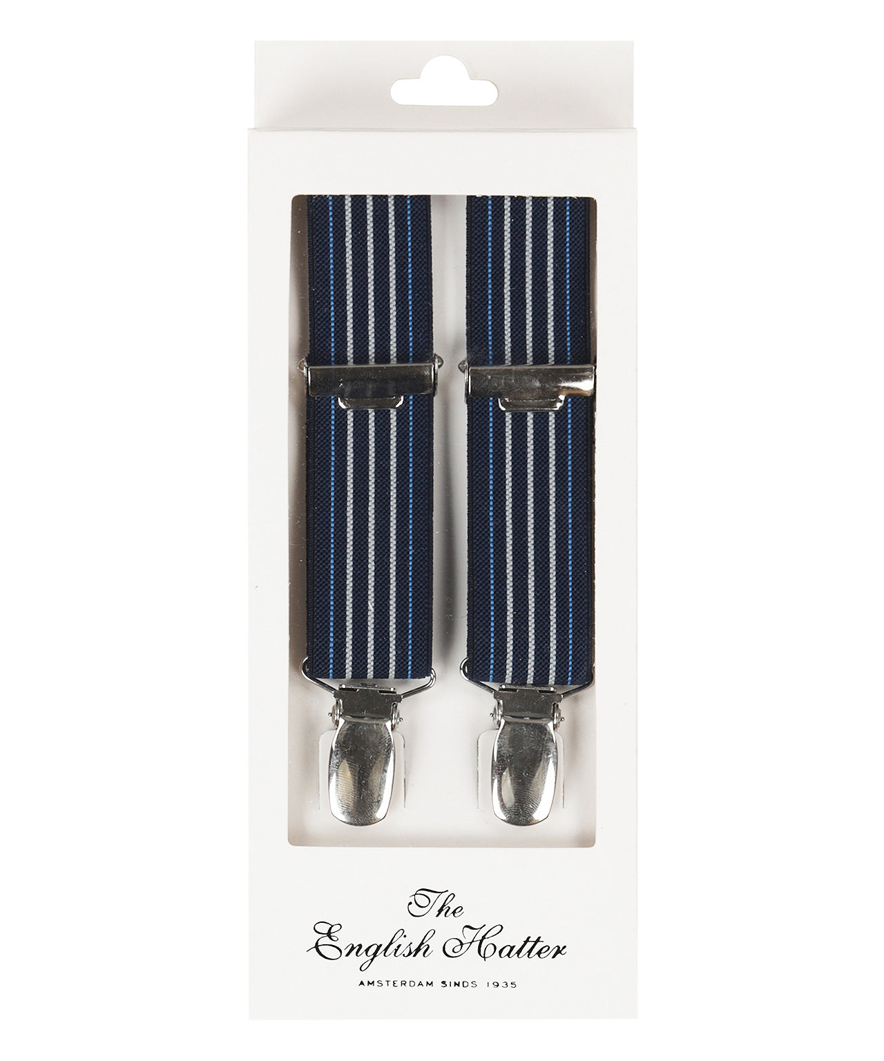 Narrow Braces with Clips | Blue