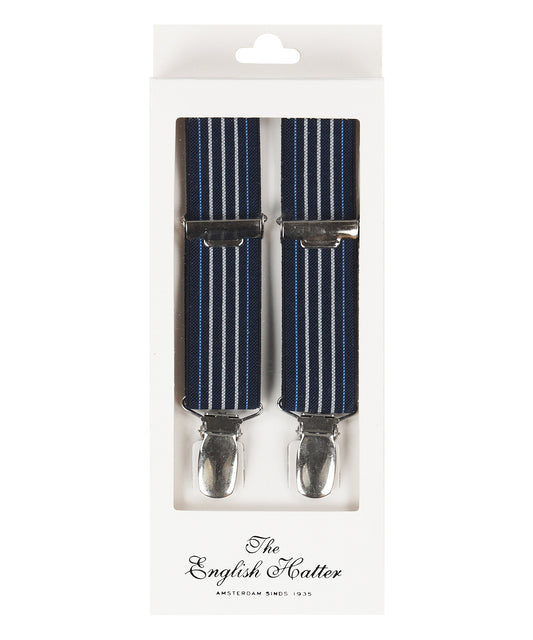 Schmale Zahnspange mit Clips | Blau