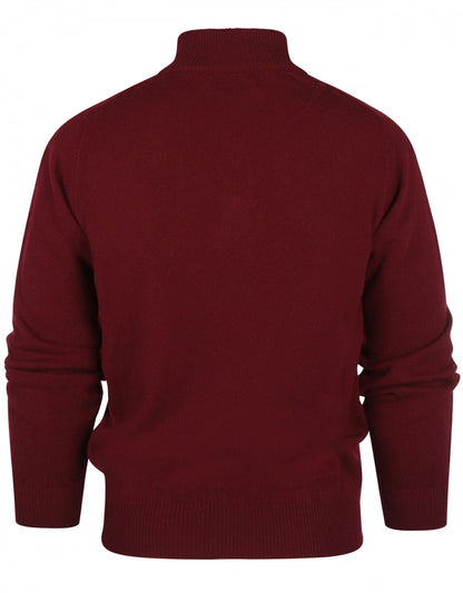 Sweater zipper | Bordeaux Red