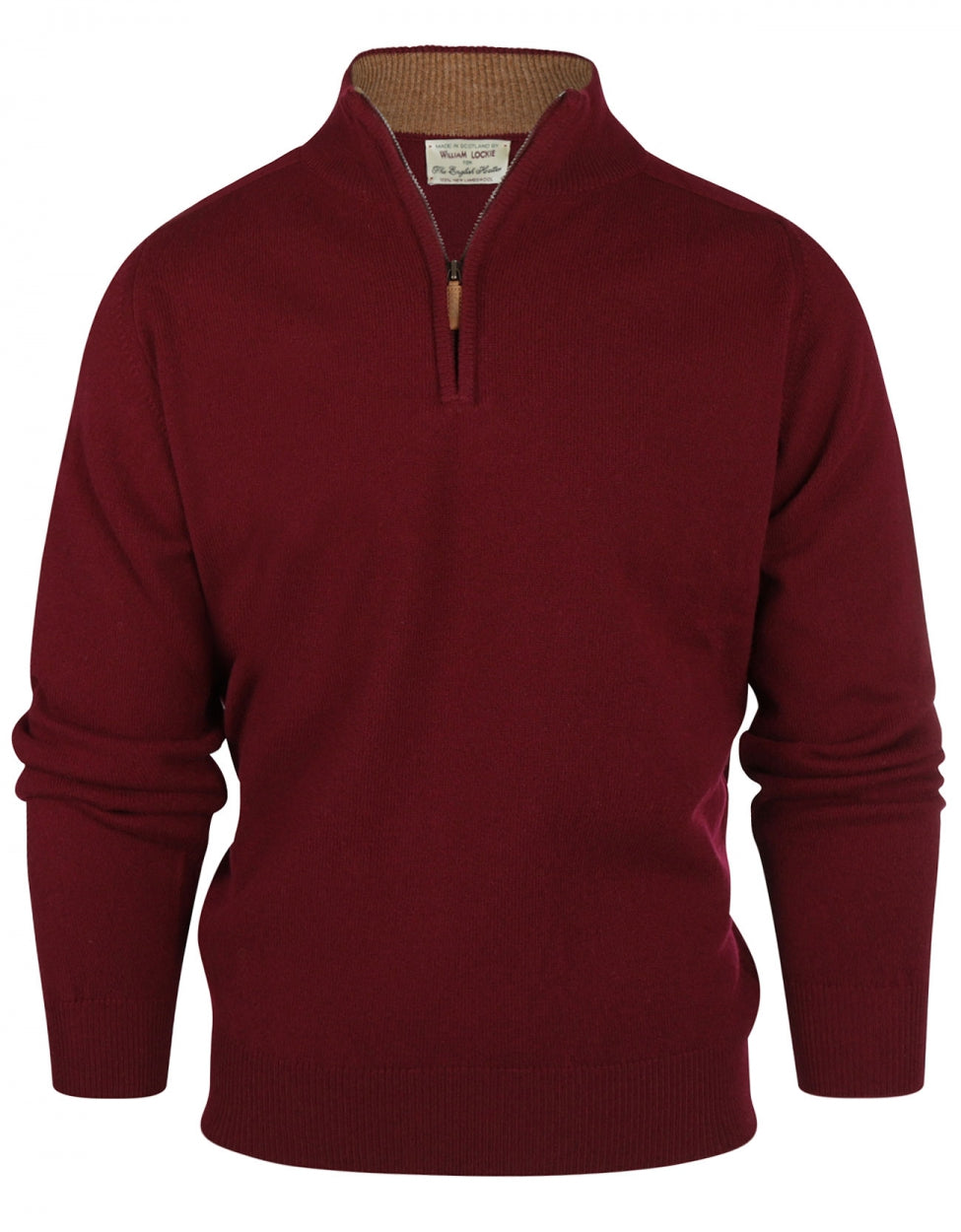 Sweater zipper | Bordeaux Red