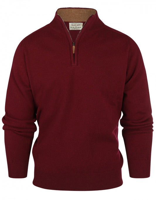Sweater zipper | Bordeaux Red
