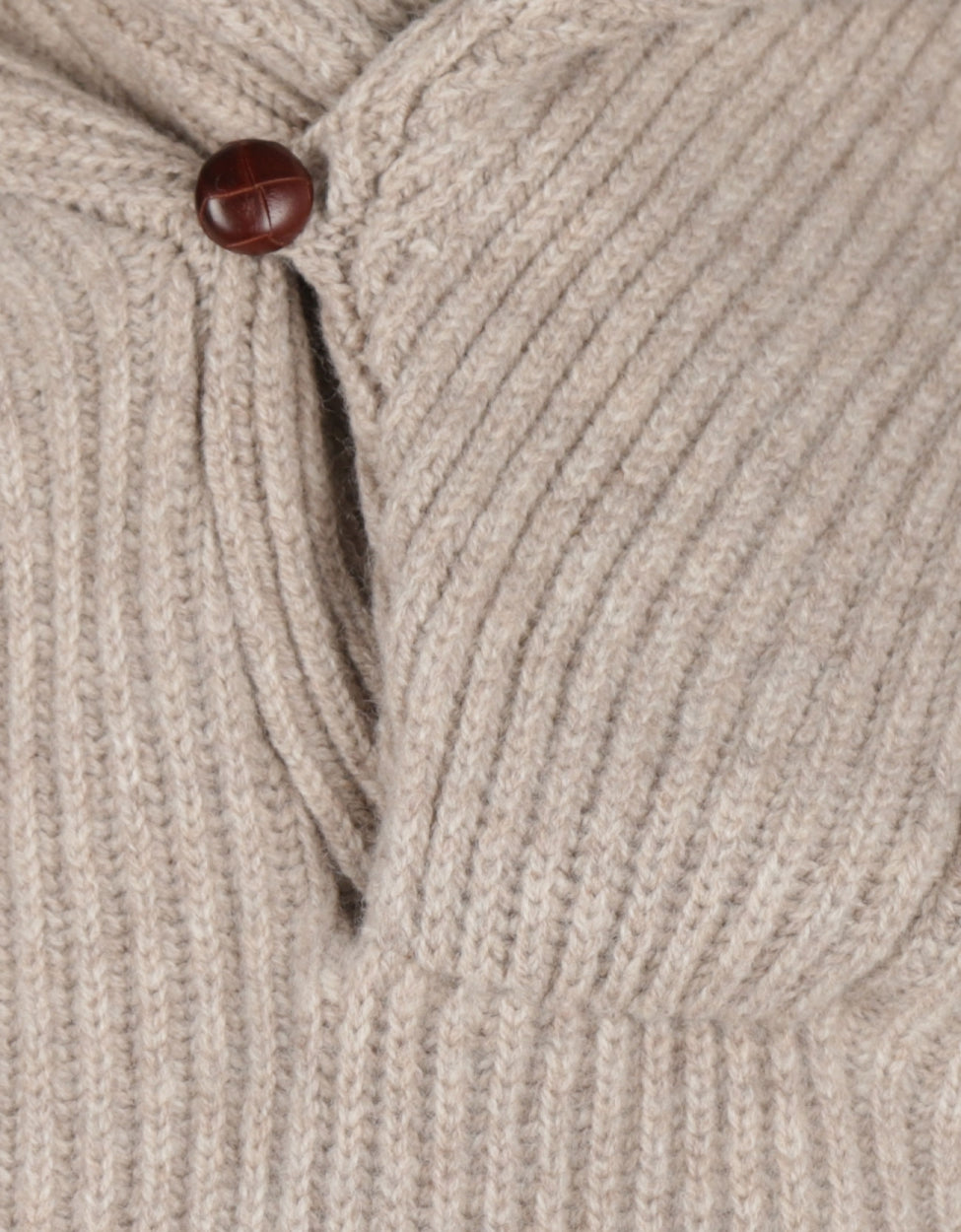 Lamswollen Sjaalkraag Pullover  | Cobble