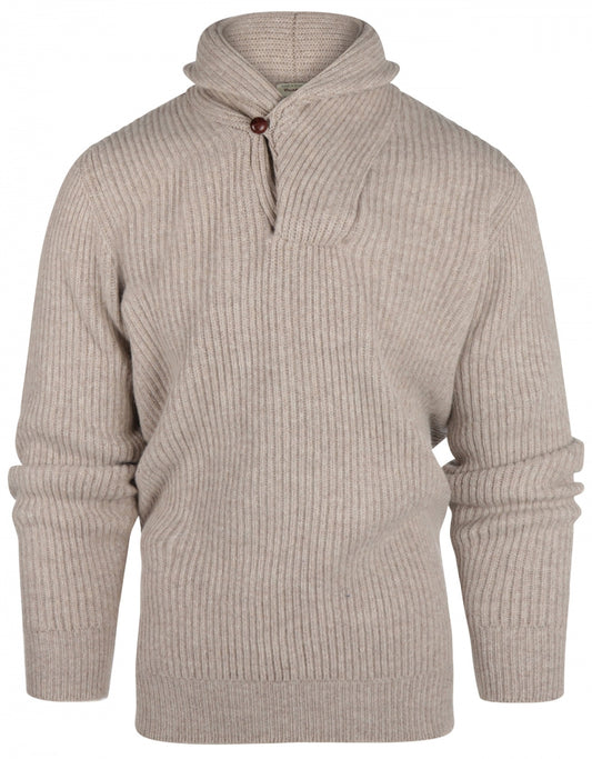 William Lockie Pullover Shawl Collar | Cobble
