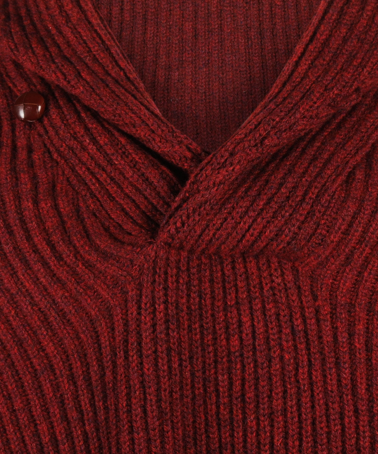 Lamswollen Sjaalkraag Pullover  | Red Velvet