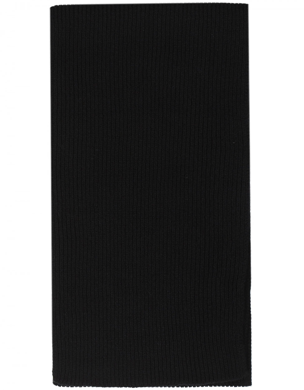 WL Cashmere Rib Scarf | Black