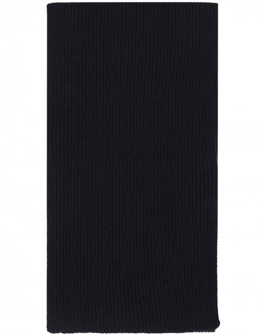 WL Cashmere Rib Scarf | Navy Blue