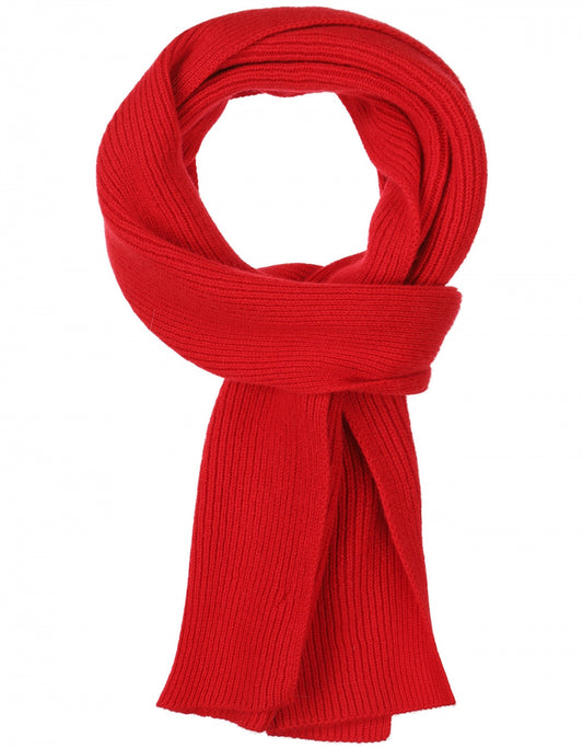 WL Cashmere Rib Scarf | Red