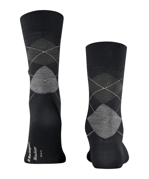 Manchester Herrensocken | Schwarz
