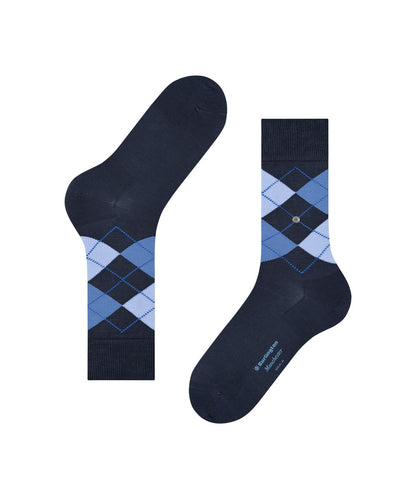 Sok Manchester Kort | Navy/Blue diamond check