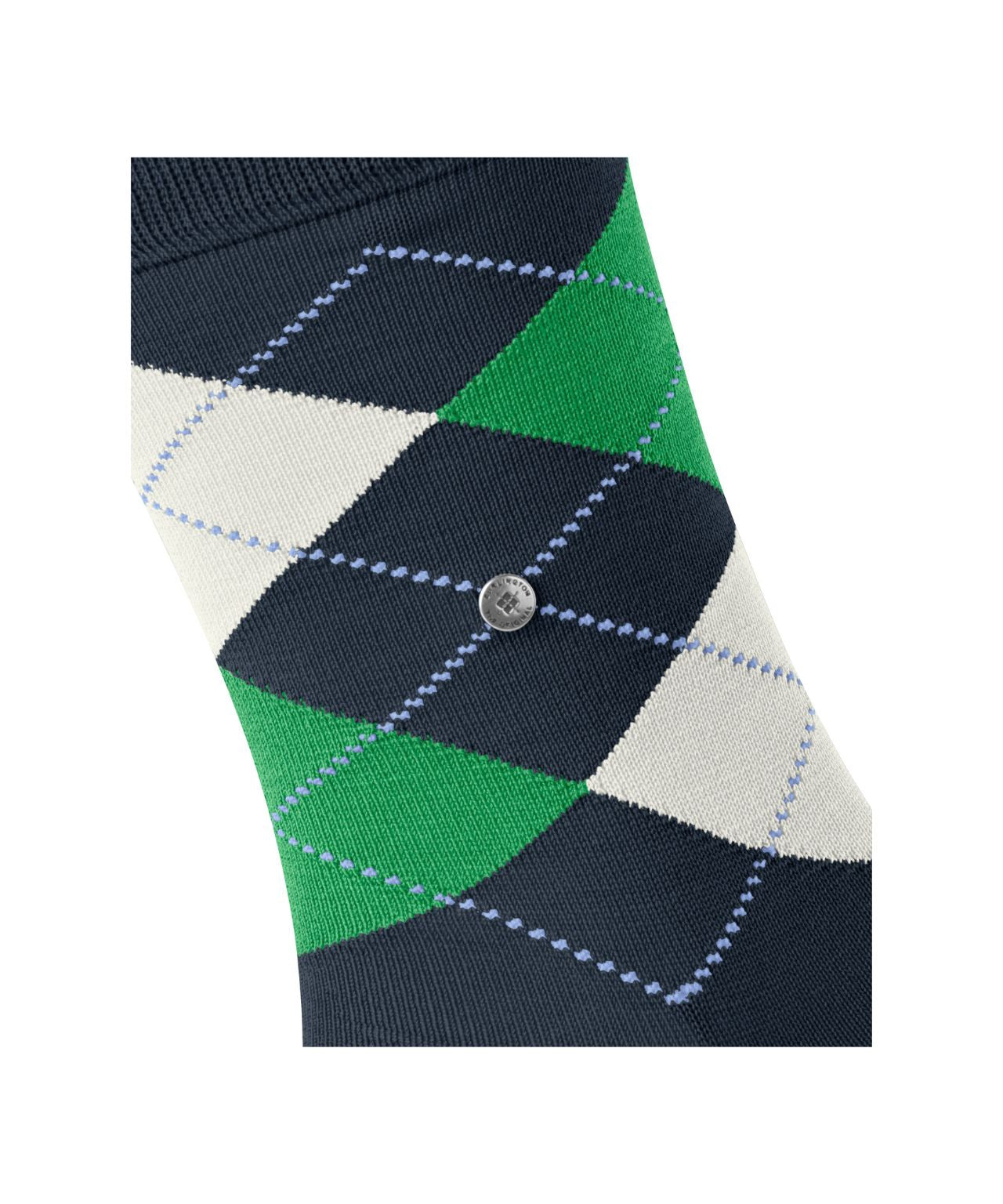 Sok Manchester Kort | Dark Navy/Green diamond check
