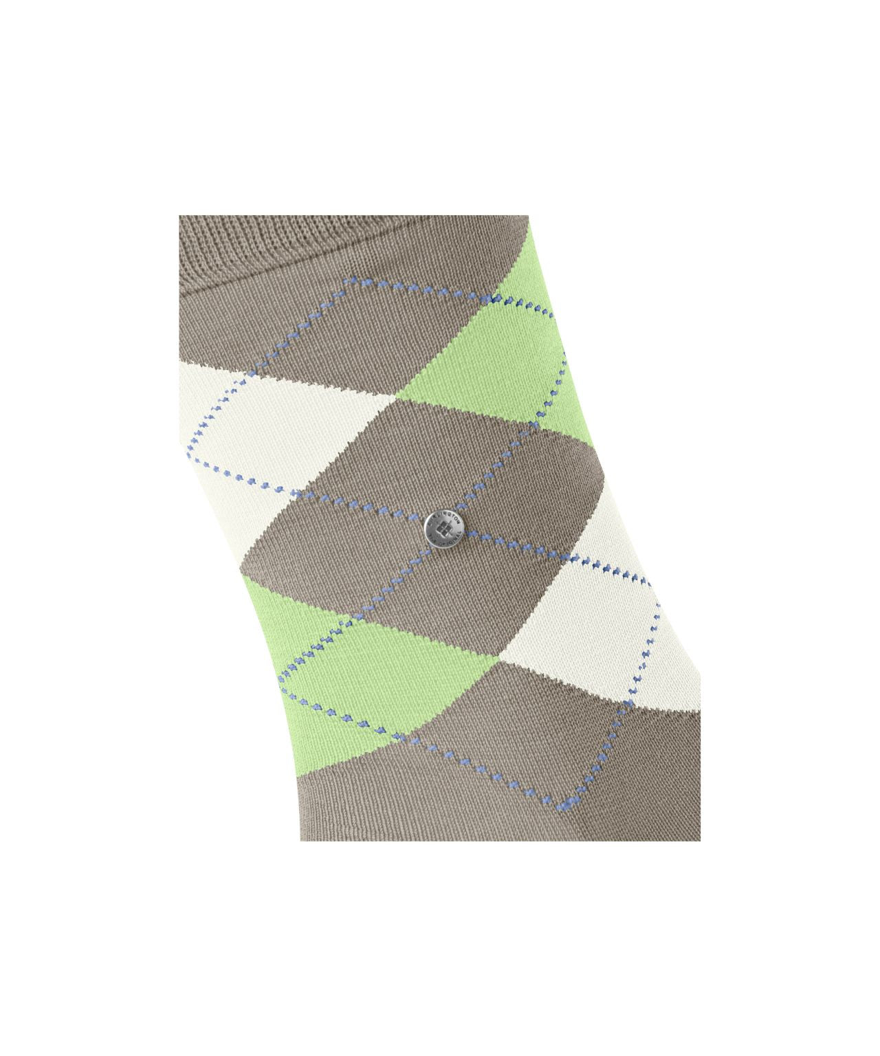 Sok Manchester Kort | Greige/Green diamond check