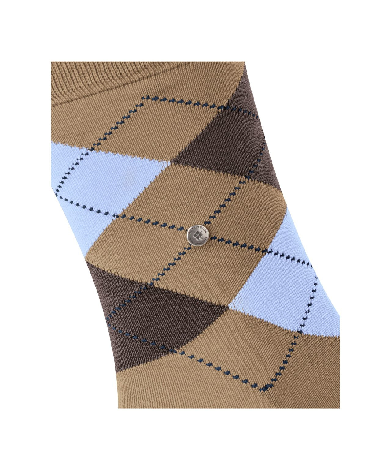 Sok Manchester Kort | Toffee/Light Blue/Brown diamond check