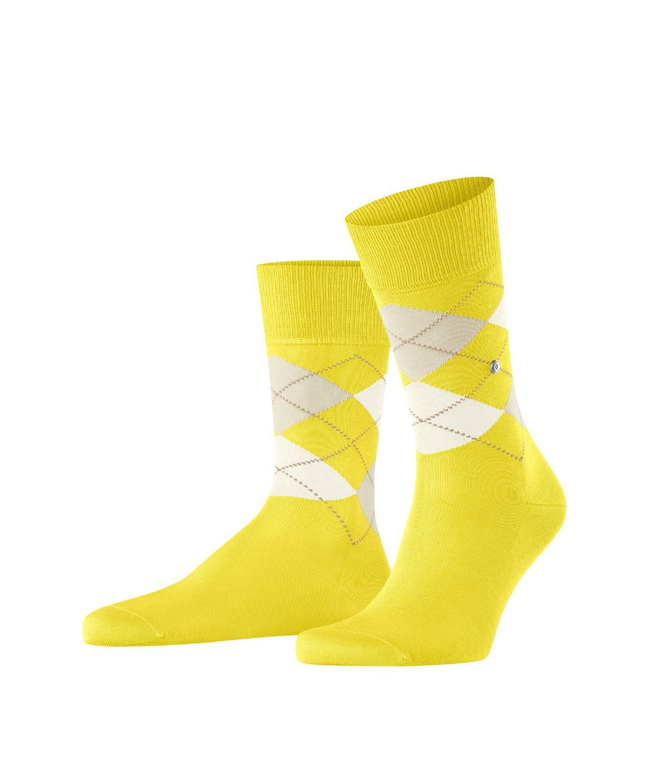 Sok Manchester Kort | Bright Yellow diamond check