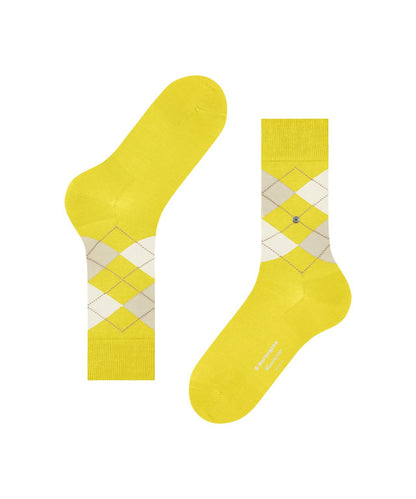 Sok Manchester Kort | Bright Yellow diamond check