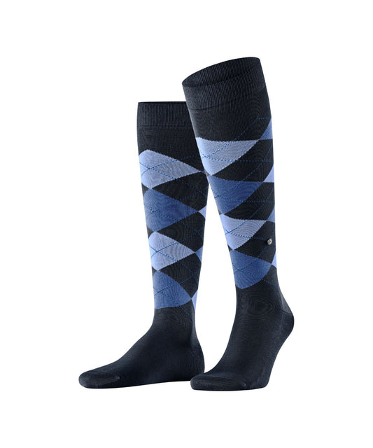 Sok Manchester Lang | Navy/Blue diamond check