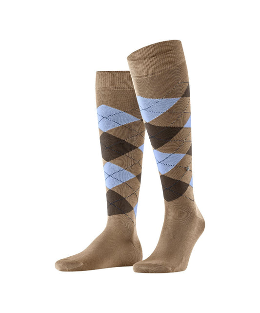 Sok Manchester Lang | Brown/Light Blue diamond check
