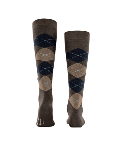 Sok Manchester Lang | Brown/Navy diamond check