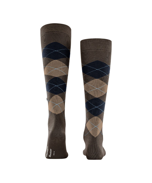 Sok Manchester Lang | Brown/Navy diamond check