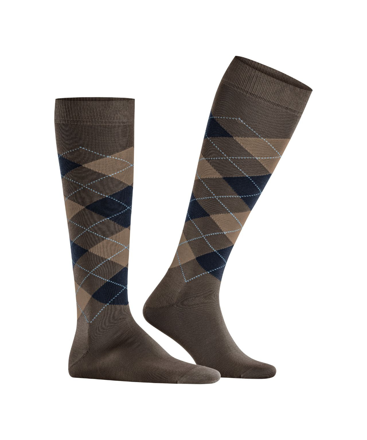 Sok Manchester Lang | Brown/Navy diamond check