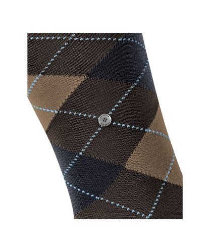Sok Manchester Lang | Brown/Navy diamond check