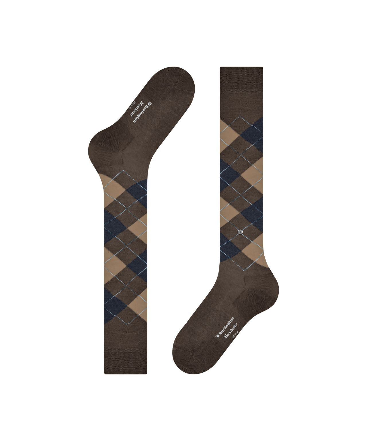 Sok Manchester Lang | Brown/Navy diamond check