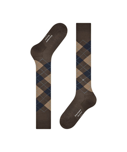 Sok Manchester Lang | Brown/Navy diamond check