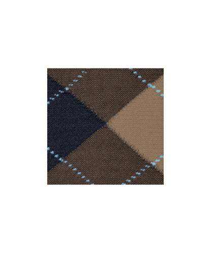 Sok Manchester Lang | Brown/Navy diamond check