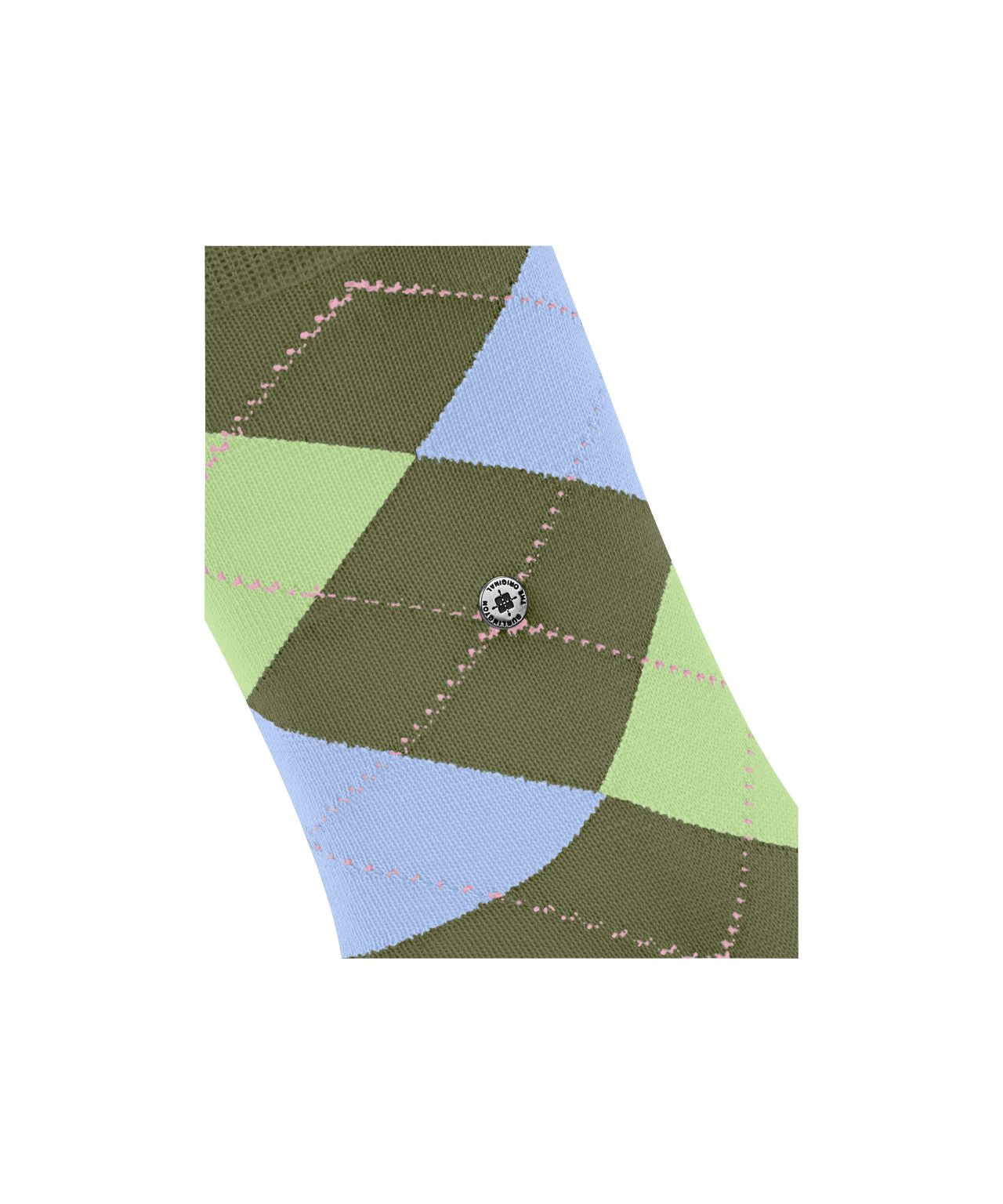 Covent Garden Sok | Olive/Lime/Blue diamond check