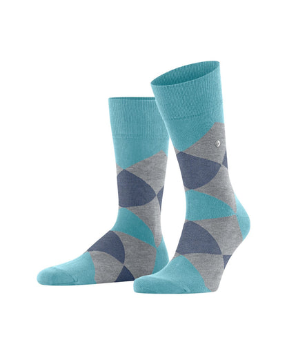 Sok Clyde | Aqua/Grey check