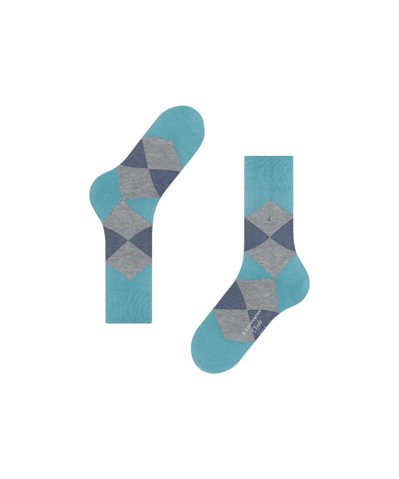 Sok Clyde | Aqua/Grey check