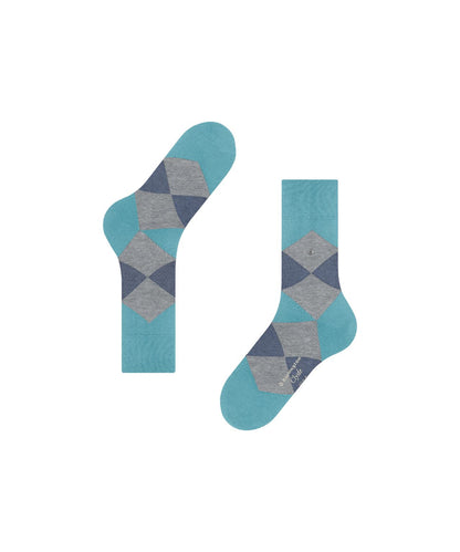 Sok Clyde | Aqua/Grey check