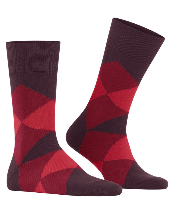 Sok Clyde | Burgundy/Red check