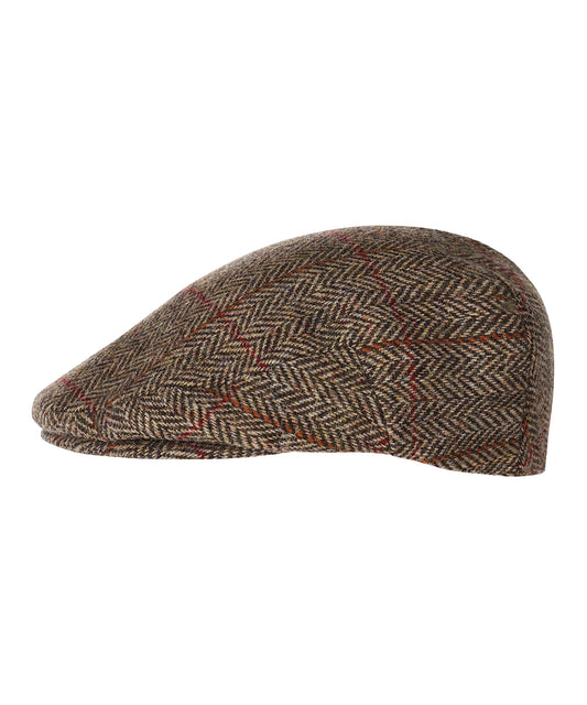 Klassieke Cap | Bruin Herringbone Overcheck