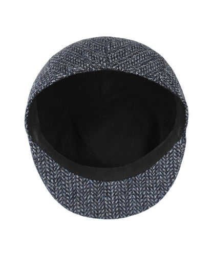 Tweed-Mütze vorgeformt | Blau