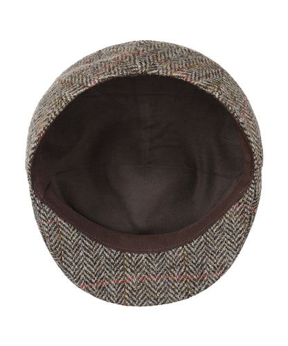 Tweed-Kappe vorgeformt | Braun