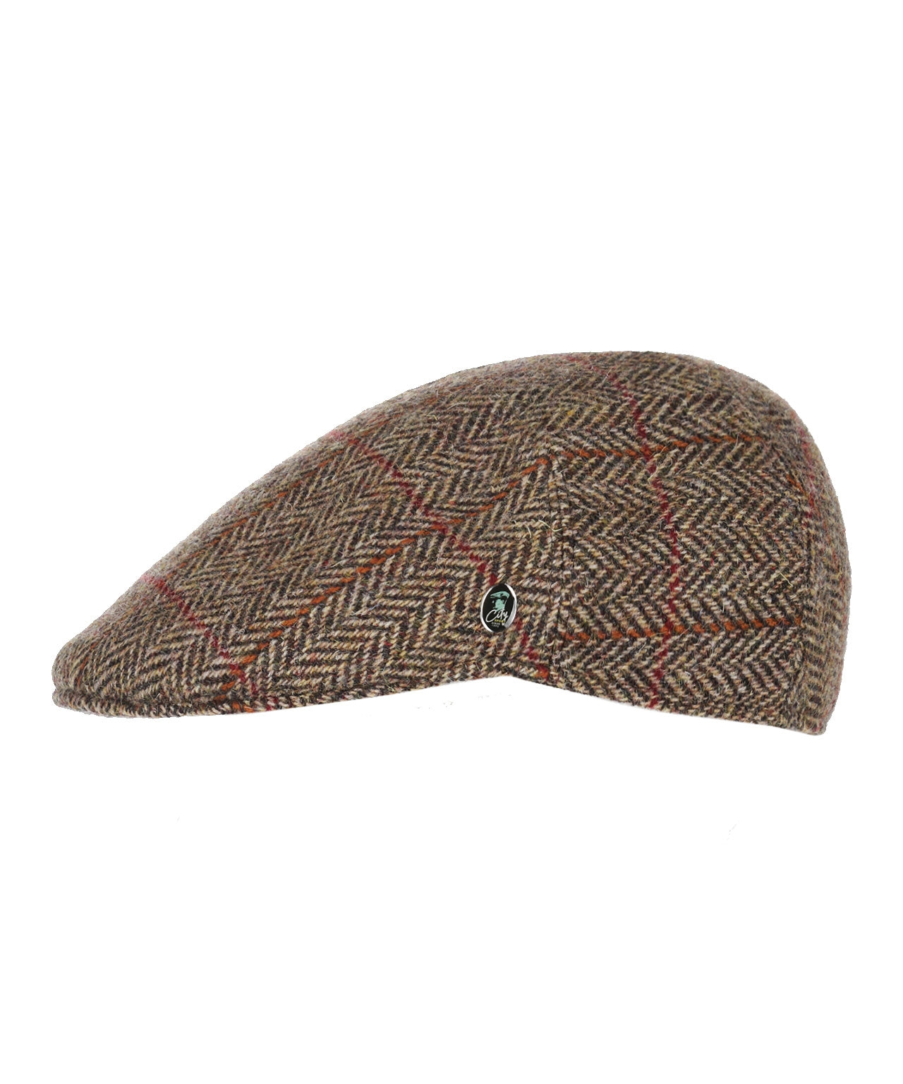 Tweed-Kappe vorgeformt | Braun