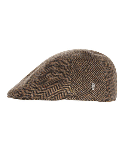 Jockey Tweed Cap | Bruin Herringbone Tweed